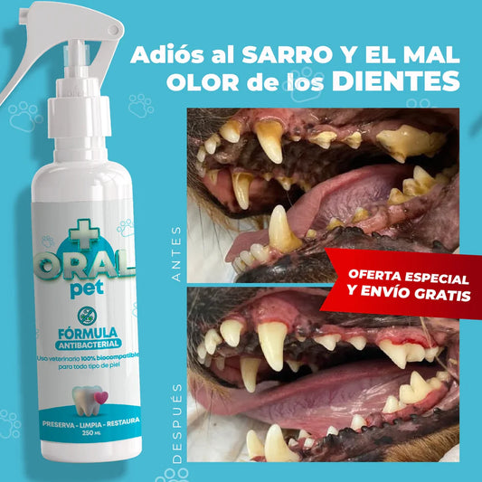 LIMPIEZA BUCAL PARA MASCOTAS- ORAL PET+ENVIO GRATIS